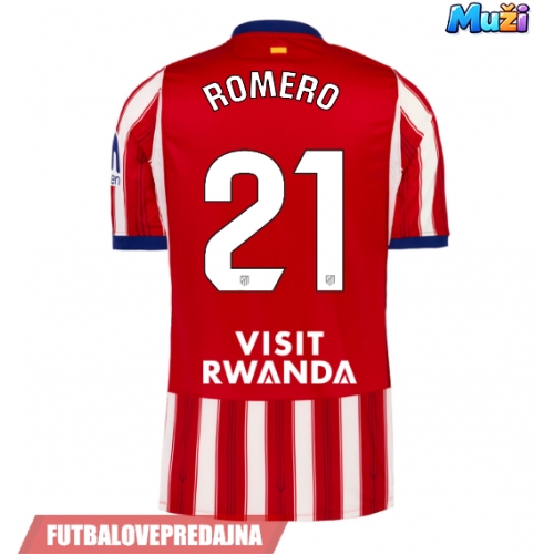 Lacne Muži Futbalové dres Atletico Madrid Cristian Romero #21 2026-27 Krátky Rukáv - Domáci